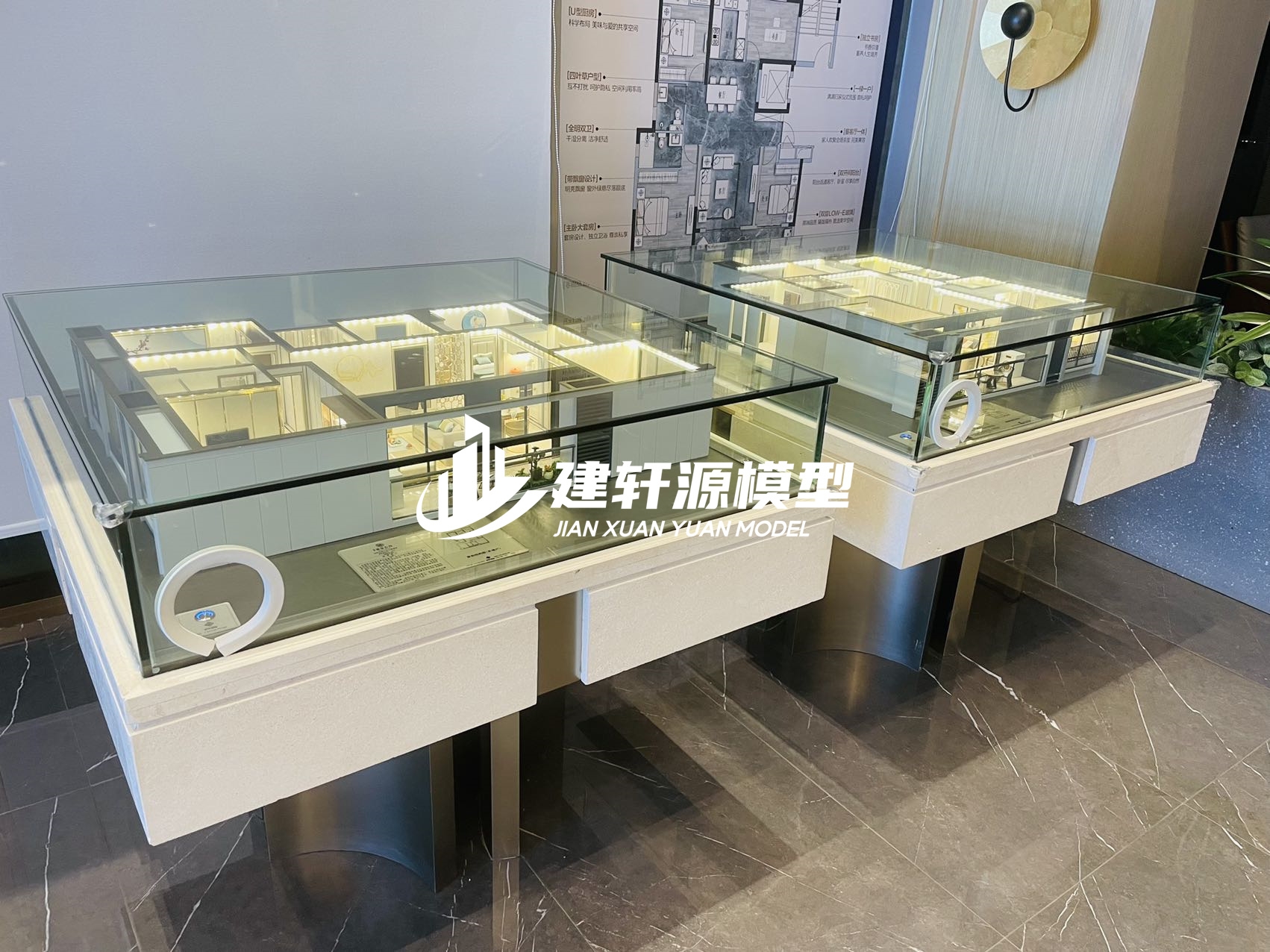 英山中梁地产户型模型制作